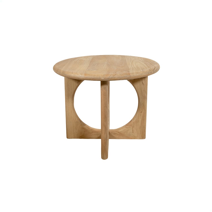 Nijwie MySons Salontafel Ø60, Acacia Groovy Natural - Zodiac Collection