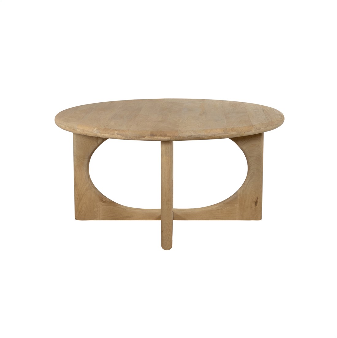 Nijwie MySons Salontafel Ø80, Acacia Groovy Natural - Zodiac Collection