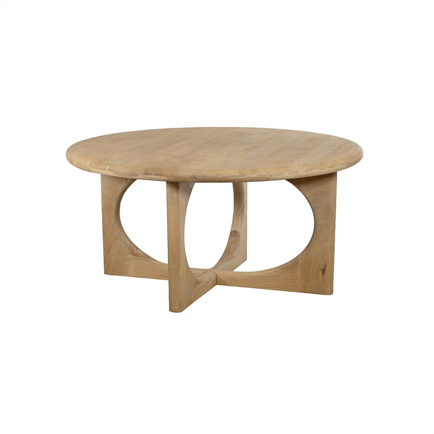 Nijwie MySons Salontafel Ø80, Acacia Groovy Natural - Zodiac Collection