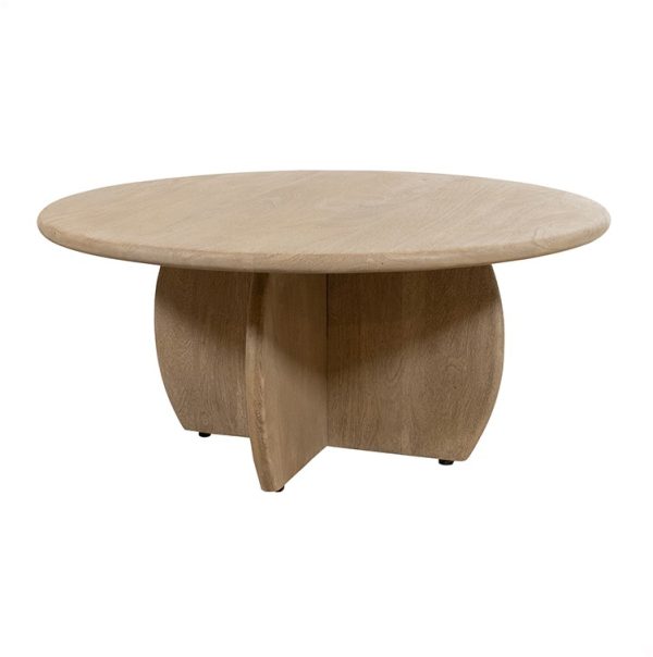 Nijwie MySons Salontafel Ø90, H40, Acacia Weathered Wood - Durban Table Collection