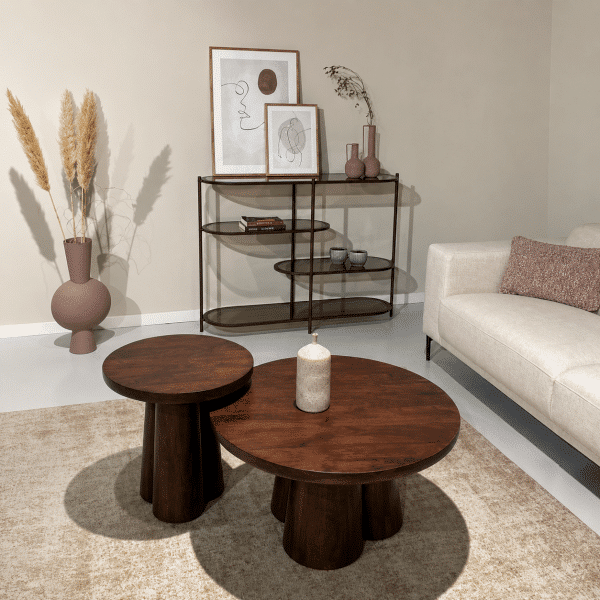 sfeerfoto Livingfurn Brix Jill Burgundy 90cm