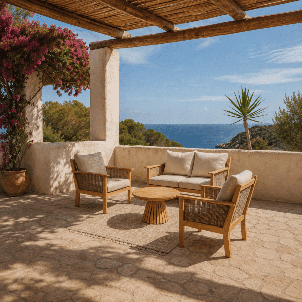 sfeerfoto Livingfurn Malaga Tuinset