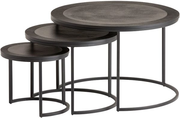 Nijwie MySons Siena salontafel set van 2, Black - Mix & Match Collection