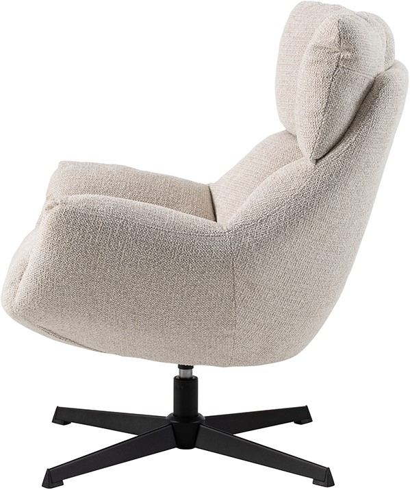 Nijwie MySons Sinatra draaifauteuil 360 - Milan - Pebble 110 - Unique Collection