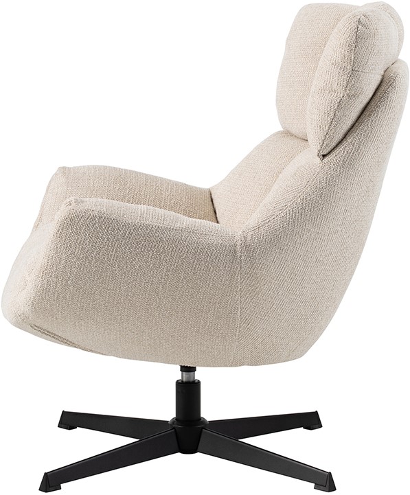 Nijwie MySons Sinatra draaifauteuil 360 - Milan - Cream 103 - Unique Collection