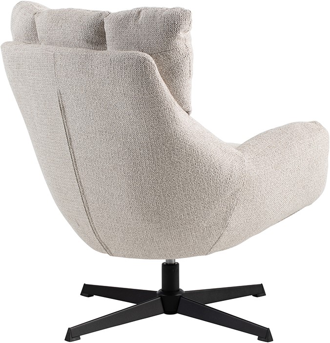 Nijwie MySons Sinatra draaifauteuil 360 - Milan - Pebble 110 - Unique Collection