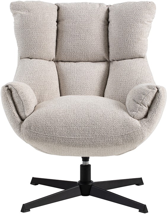 Nijwie MySons Sinatra draaifauteuil 360 - Milan - Pebble 110 - Unique Collection