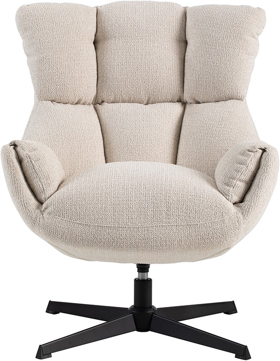 Nijwie MySons Sinatra draaifauteuil 360 - Milan - Cream 103 - Unique Collection