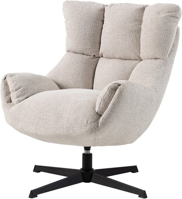 Nijwie MySons Sinatra draaifauteuil 360 - Milan - Pebble 110 - Unique Collection
