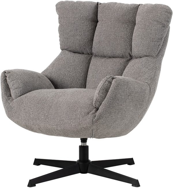 Nijwie MySons Sinatra draaifauteuil 360 - Milan - Grey 451 - Unique Collection