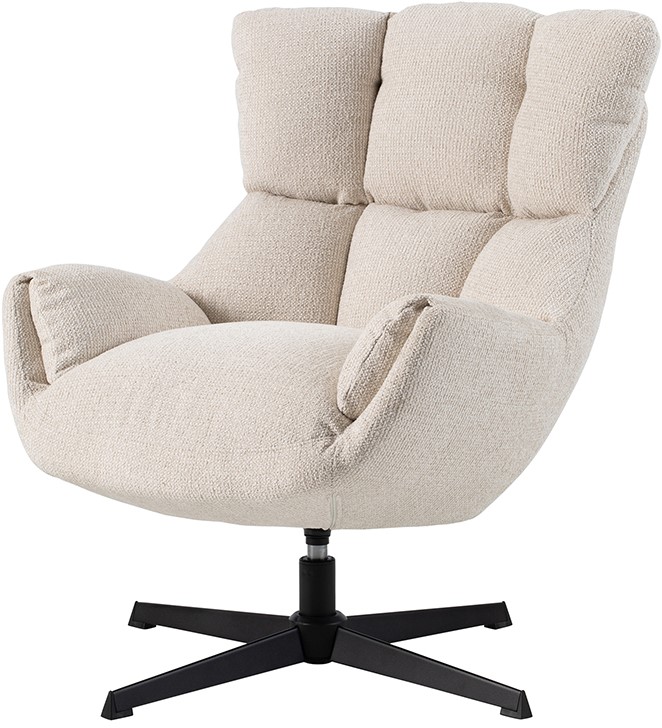 Nijwie MySons Sinatra draaifauteuil 360 - Milan - Cream 103 - Unique Collection