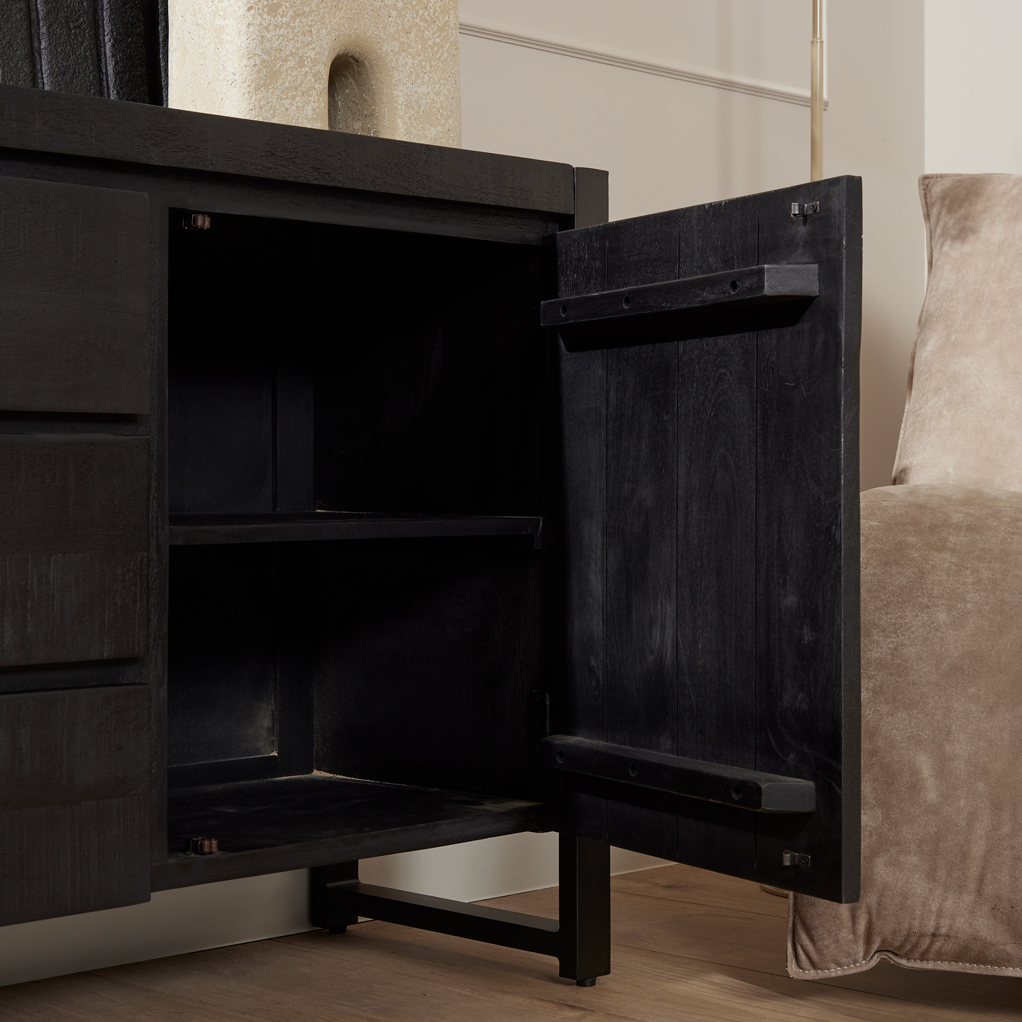 Starfurn Dressoir Boaz Black | 160 cm