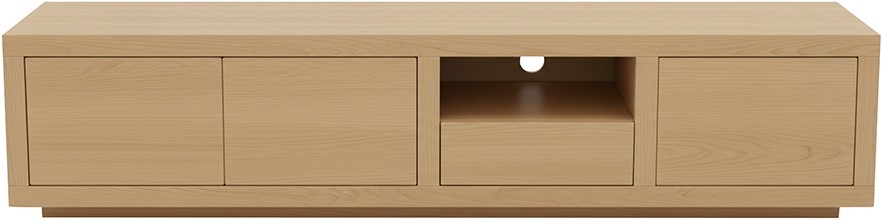 Nijwie Dutch Industries Tampere TV dressoir 190 met 3 deuren, 1 lade en 1 open vak, Natural Oak - Oak Collection