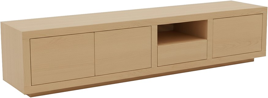 Nijwie Dutch Industries Tampere TV dressoir 190 met 3 deuren, 1 lade en 1 open vak, Natural Oak - Oak Collection