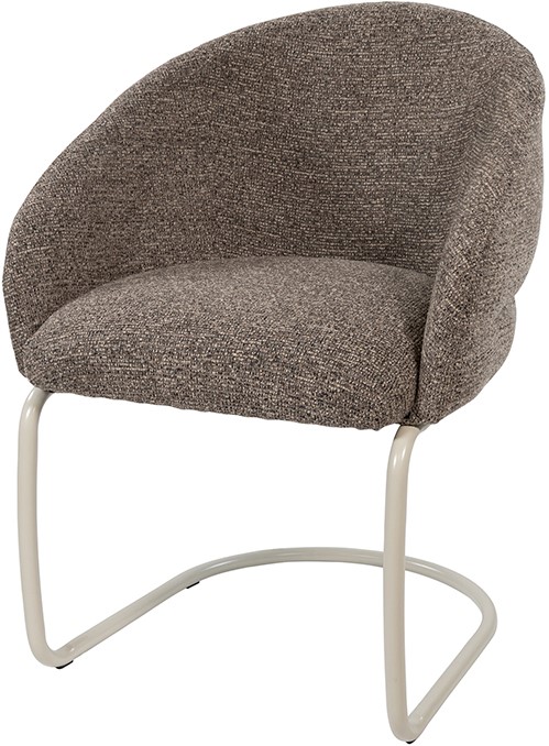 Nijwie MySons Taylor - armstoel - beige onderstel - Present - Brown 440 - Star Collection