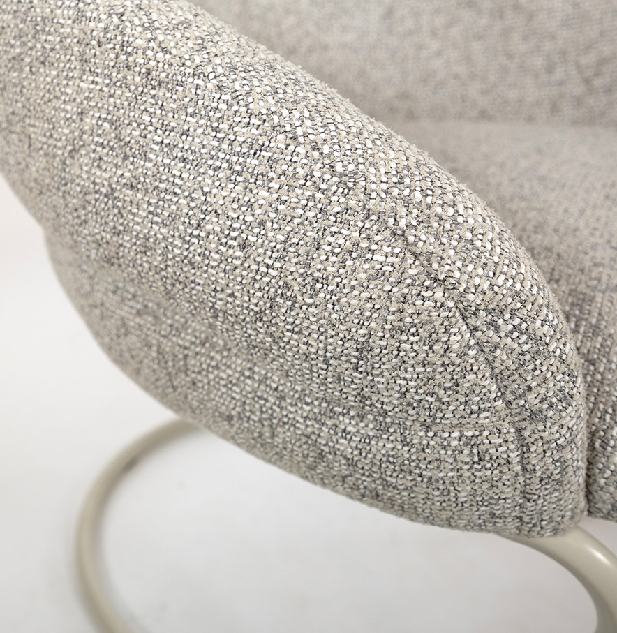 Nijwie MySons Taylor - armstoel - beige onderstel - Puente - Stone 09 - Star Collection