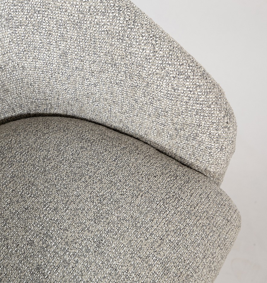 Nijwie MySons Taylor - armstoel - beige onderstel - Puente - Stone 09 - Star Collection