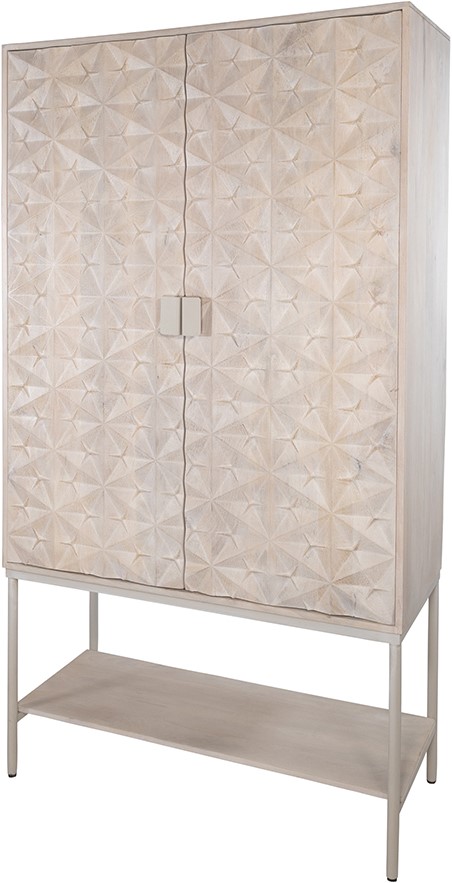 Nijwie MySons Trinity 2-deurs kast met onderplank, Mango Ashblond - Mix & Match Collection