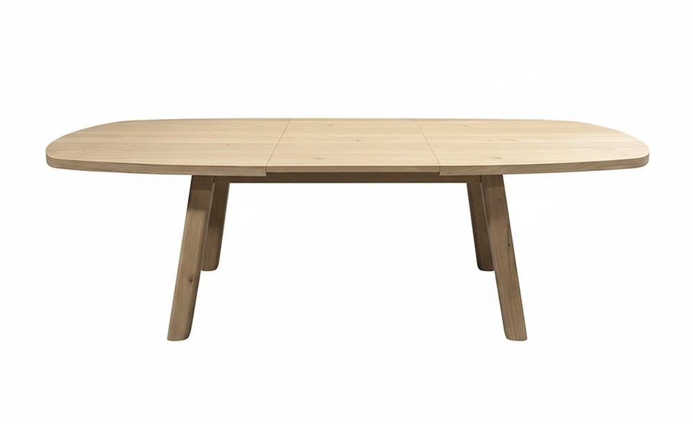 Nijwie Dutch Industries Turku eetkamertafel uitschuifbaar 160/220, deens ovaal, Natural Oak - Oak Collection