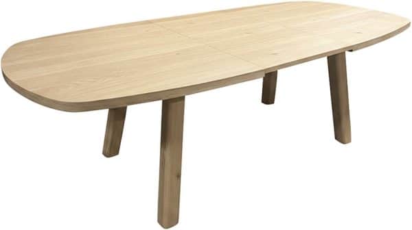 Nijwie Dutch Industries Turku eetkamertafel uitschuifbaar 180/240, deens ovaal, Dark Chocolate - Oak Collection