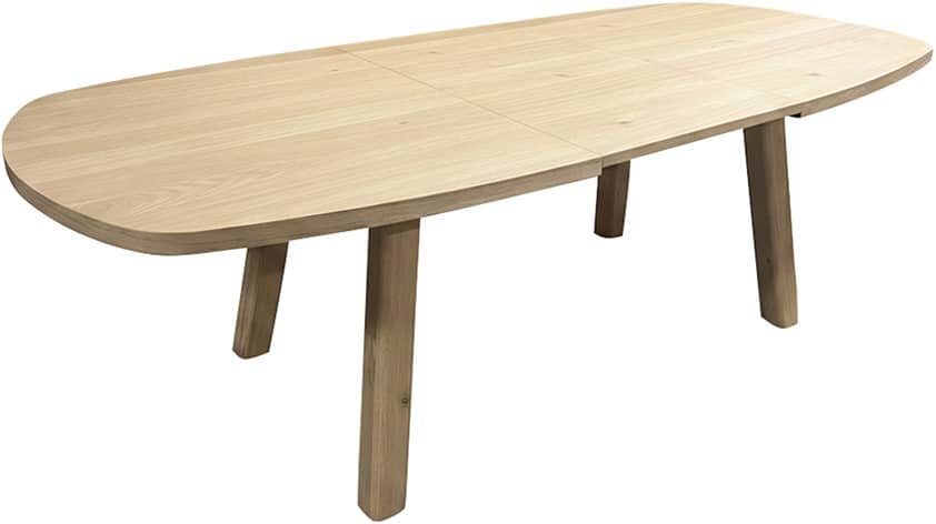 Nijwie Dutch Industries Turku eetkamertafel uitschuifbaar 180/240, deens ovaal, Dark Chocolate - Oak Collection