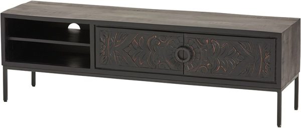 Nijwie MySons TV dressoir 160 met 2 deuren en 2 open vakken (VSL) - Carving Collection