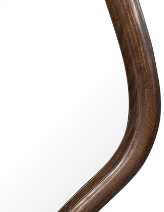 Nijwie MySons Wavy spiegel 121, Mango Brown Walnut - Woody Collection