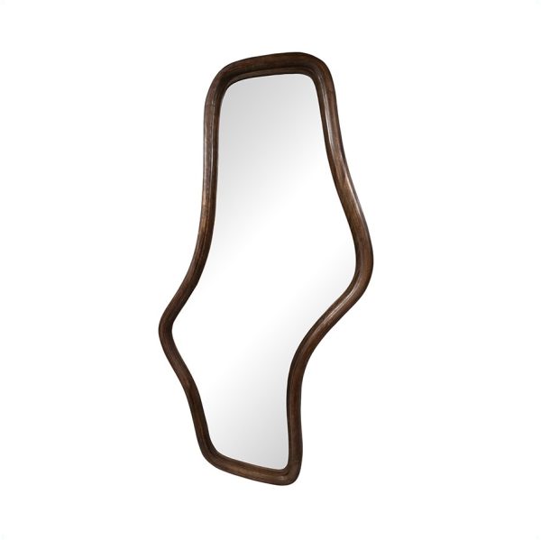 Nijwie MySons Wavy spiegel 121, Mango Brown Walnut - Woody Collection