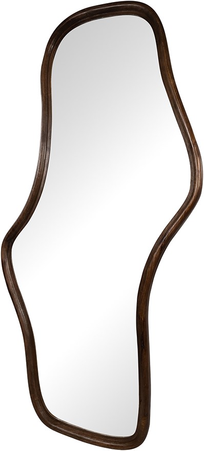 Nijwie MySons Wavy spiegel 160, Mango Brown Walnut - Woody Collection