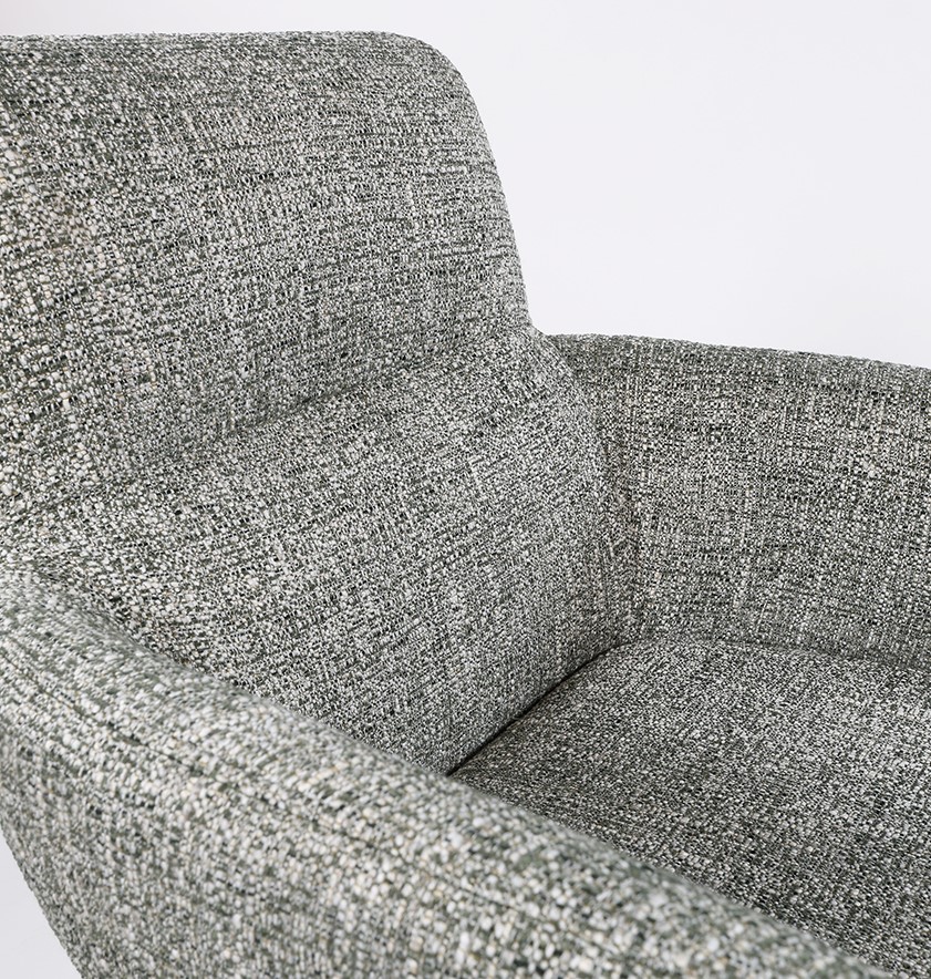 Nijwie MySons William armstoel - off-white draaipoot 360 - Field - Green 356 - Unique Collection