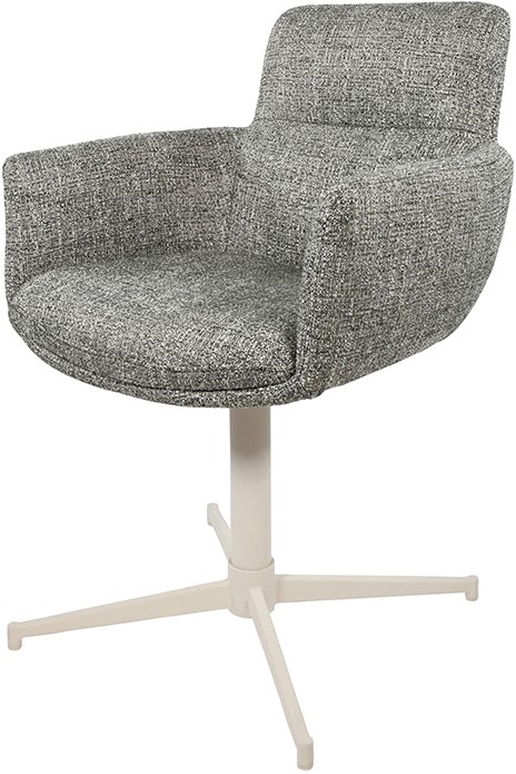 Nijwie MySons William armstoel - off-white draaipoot 360 - Field - Green 356 - Unique Collection