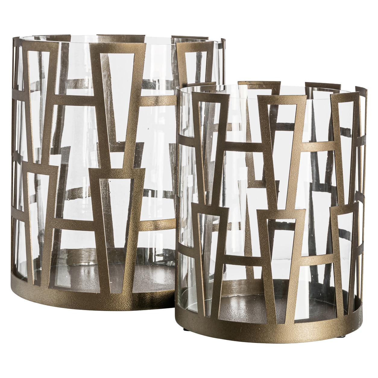 Richmond Interiors Windlicht Shandy brass antique small