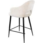zijkant Nijwie MySons Carmen barstoel - Perfect Harmony - Ivory 02 - Unique Collection