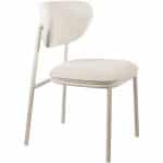 zijkant Nijwie MySons Didi eetkamerstoel - Beige frame - Gear - Shell 196 - Unique Collection