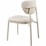 zijkant Nijwie MySons Didi eetkamerstoel - Beige frame - Gear - Shell 196 - Unique Collection