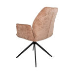 Nijwie MySons Riva eetkamerstoel - draaipoot 360ARS - Vibe - Salmon 52 - Unique Collection
