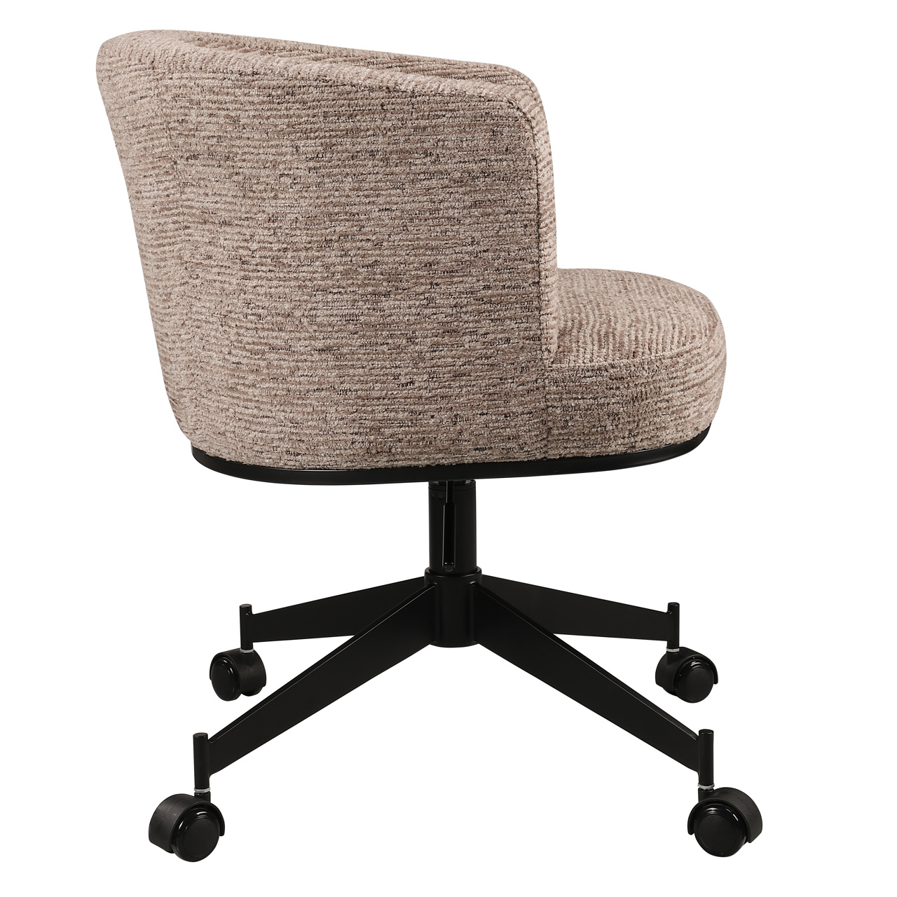 Richmond Interiors Eetkamerstoel Rochenne mocca linear swivel on wheels
