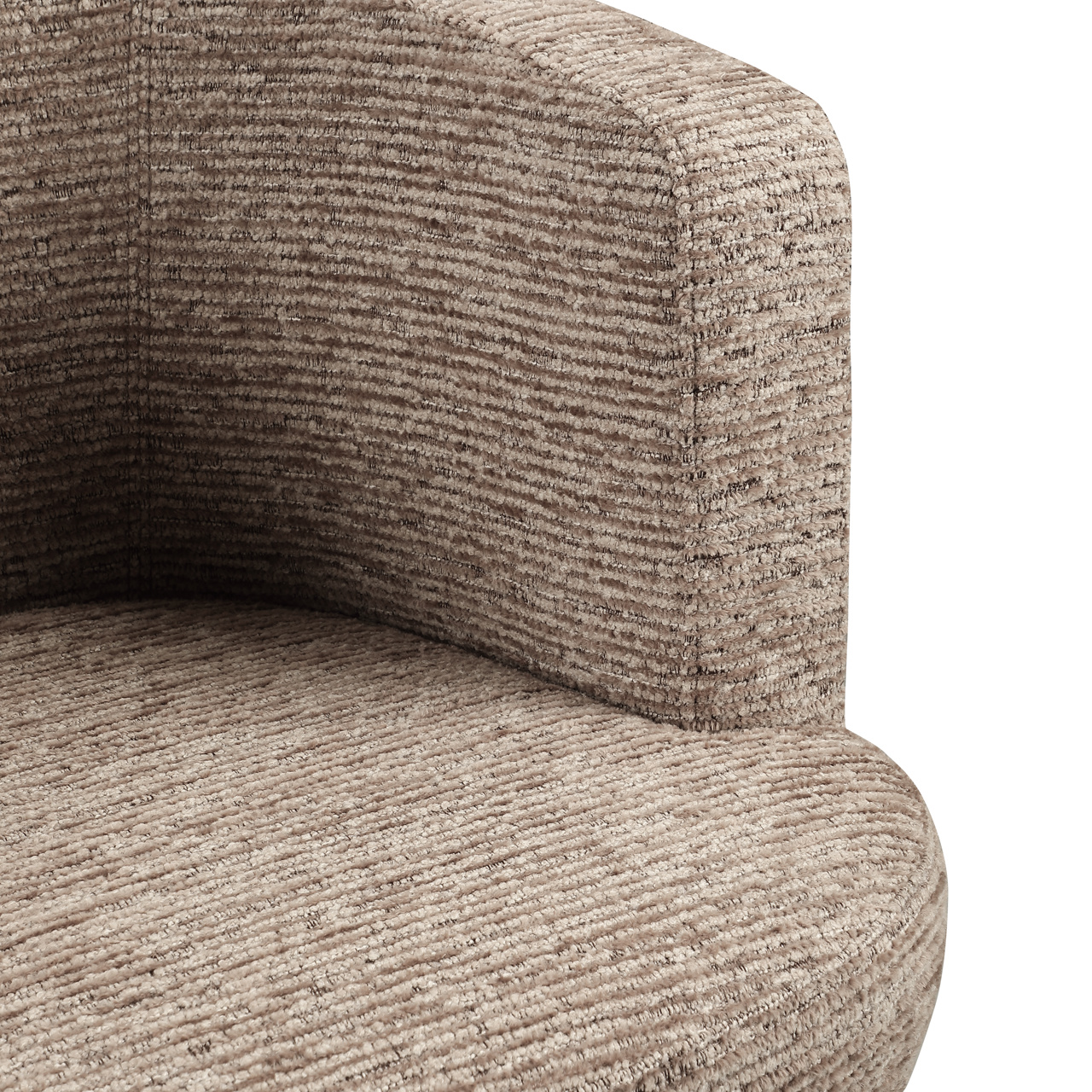 Richmond Interiors Eetkamerstoel Rochenne mocca linear swivel on wheels