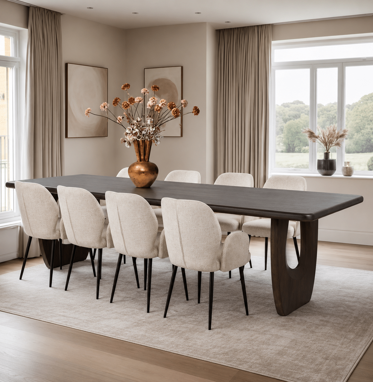 Nijwie MySons Eetkamertafel 280x100x77 cm Mango Brown Walnut - Handai Table Collection