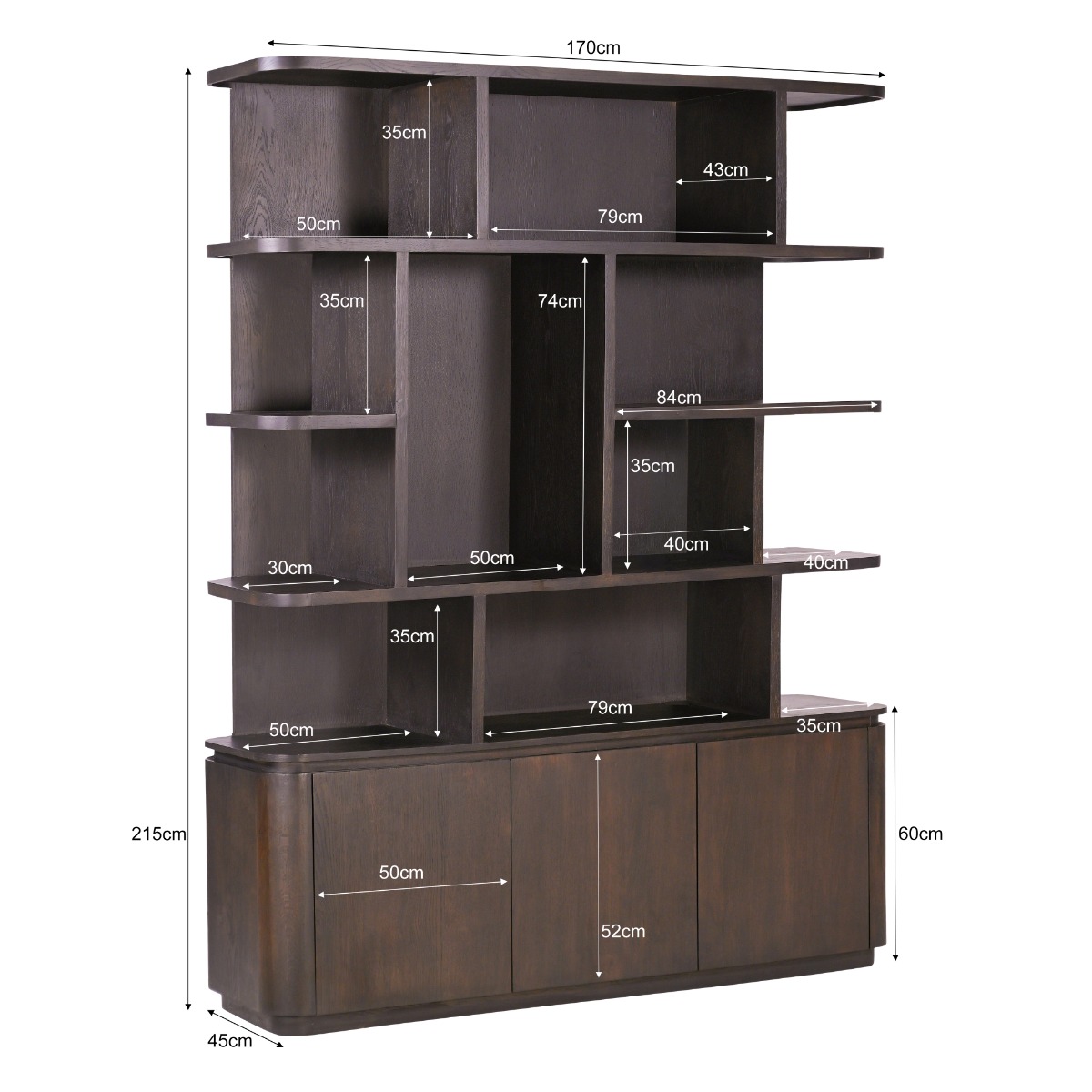 Livingfurn Rivano Basalt 170cm