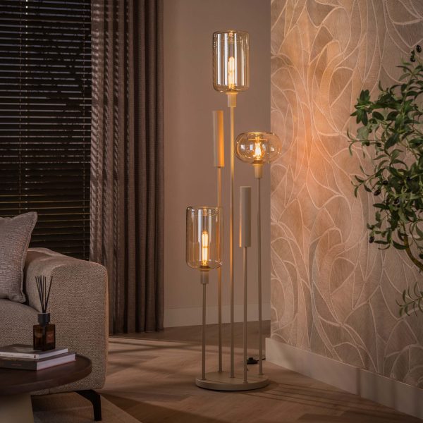 Vloerlamp Serene getrapt 2+3L