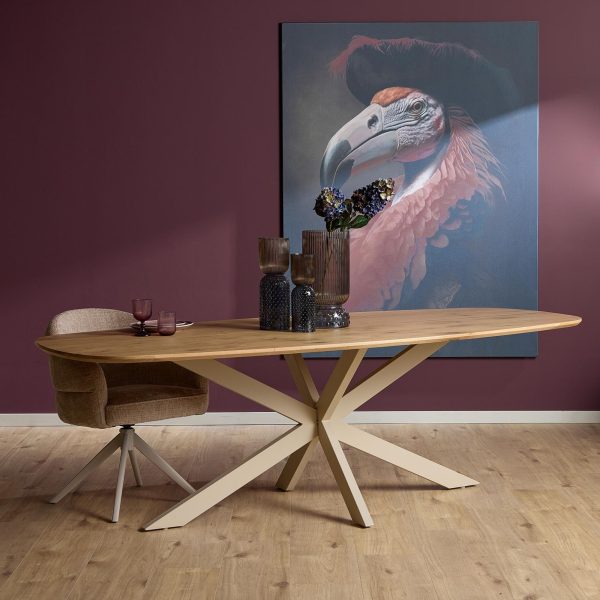 Starfurn Eiken Eettafel Ferris Deens Ovaal 240 cm