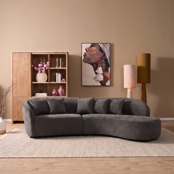Starfurn MySofa Novi Hoekbank Grijs 3 zits + Lounge R