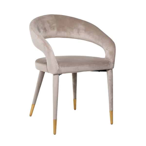 SHOWMODEL richmond Interiors eetkamerstoel Gia khaki velvet