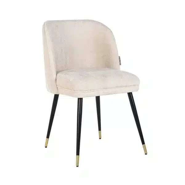 SHOWMODEL richmond Interiors eetkamerstoel Alicia white chenille