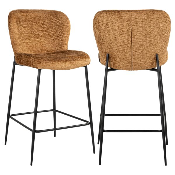Richmond Interiors Counterstoel Darby cognac fusion