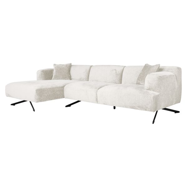 Richmond Interiors Bank Donovan cream fusion 3-seater + lounge left