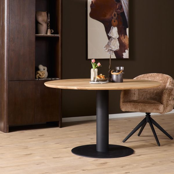 Starfurn Eiken Eettafel Ferris Rond 110 cm