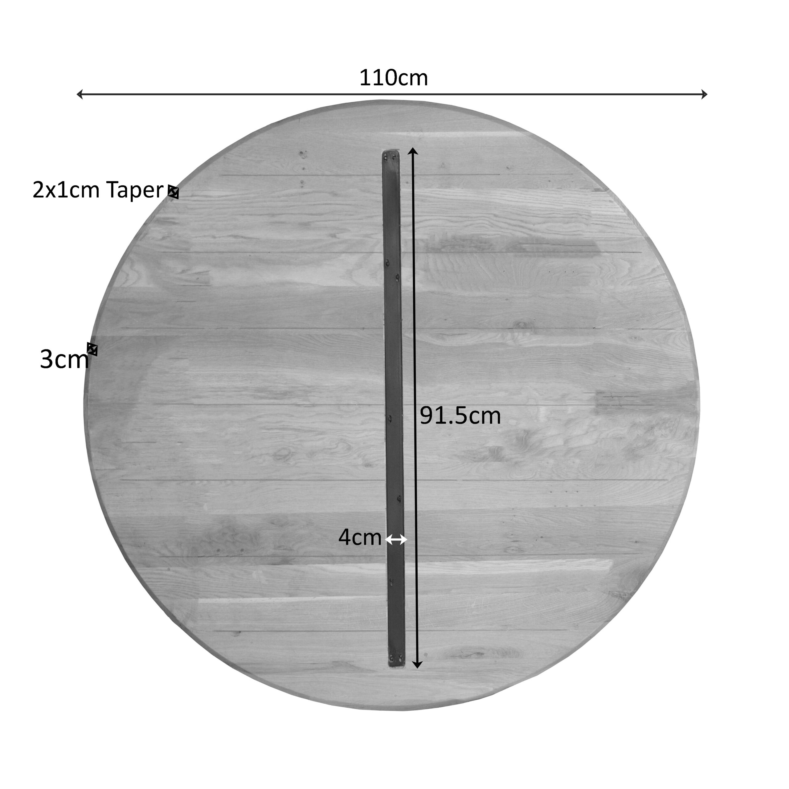 Starfurn Eiken Blad Ferris 110 cm Naturel