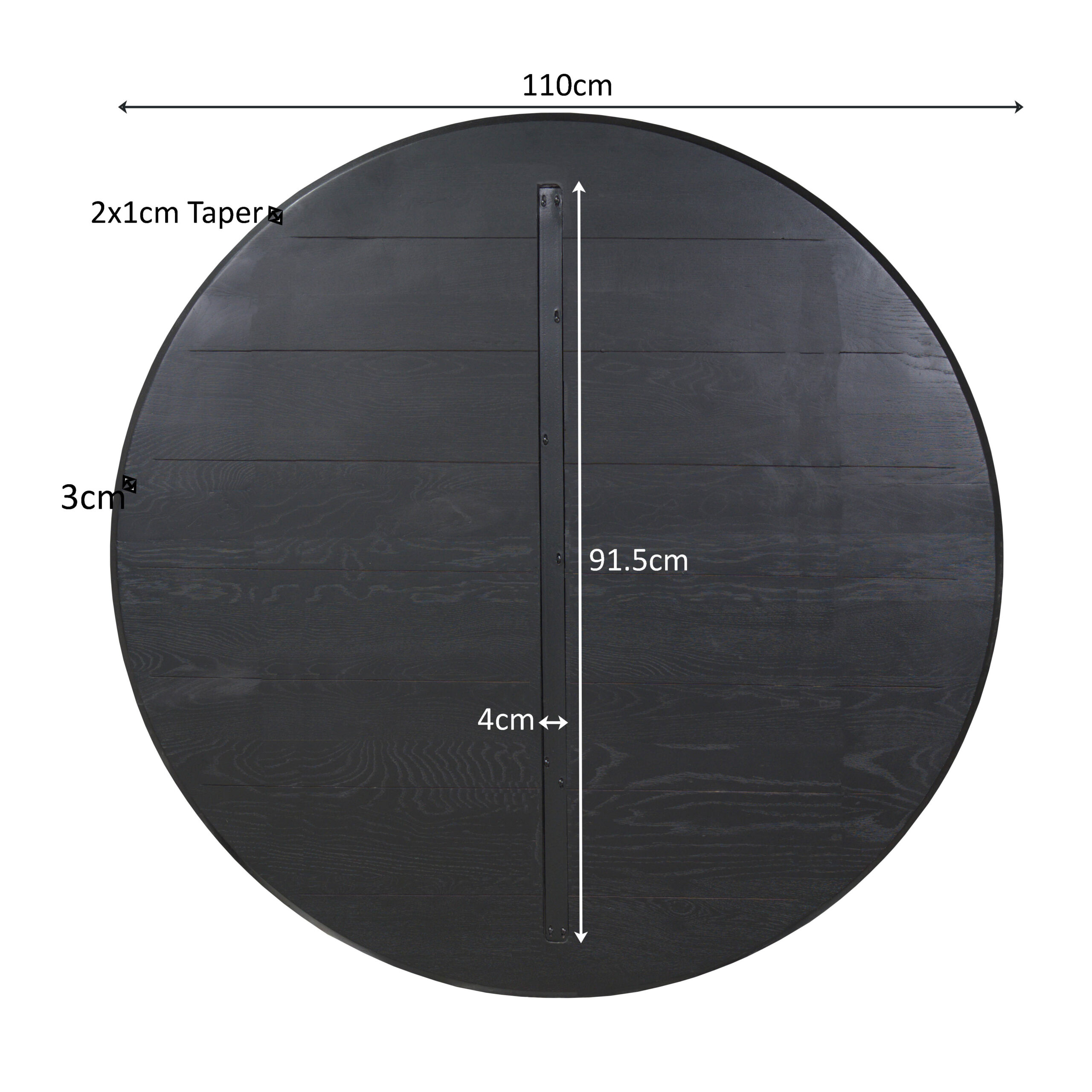 Starfurn Eiken Blad Ferris 110 cm Zwart